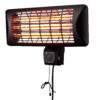 Stufetta da Parete al Quarzo per Interno Esterno IP24 2400W - immagine 2