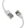 Cavo di Rete Patch in Rame Cat.6A U/FTP TPE 4mm Ultraflex Bianco 0,15m - immagine 2