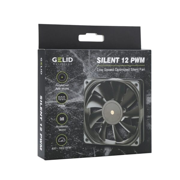 Dissipatore Ventola Silent 120x120x25 12V con Controllo PWM Intelligente - immagine 2