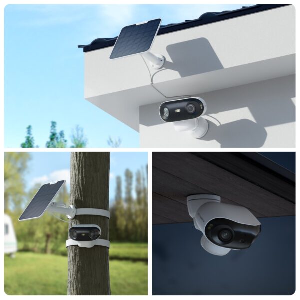 Telecamera di Sicurezza 180° Doppio Obiettivo 8 MP 4K WiFi 6, BWB4K01W - immagine 2