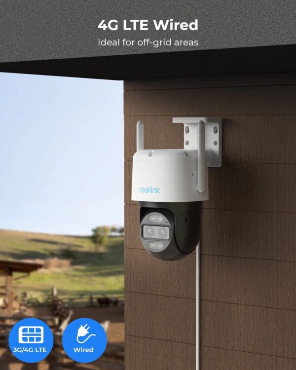 Telecamera di Sicurezza a Batteria 8MP 4K con Auto-Zoom Tracking, BWTMXPT4K01 - immagine 2
