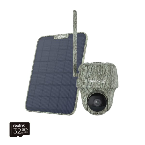 Telecamera da Esterno con Batteria/Pannello Solare 4K 8MP UHD IP64, Serie G450 - immagine 2