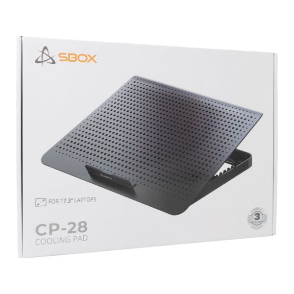 Supporto di Raffreddamento per Notebook fino a 17,3'' con 8 Regolazioni di Altezza e 2 Porte USB, CP-28 - immagine 2