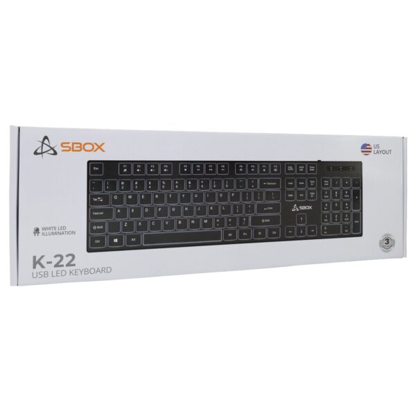 Tastiera 105 Tasti USB Layout Americano, colore Nero - immagine 2