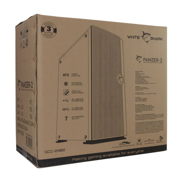 Case PC Chassis ATX Mid Tower Nero - immagine 2