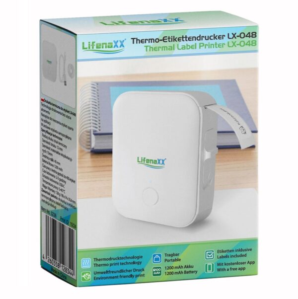 Mini Etichettatrice Stampante Termica Wireless Portatile Ricarica USB-C™ - immagine 2