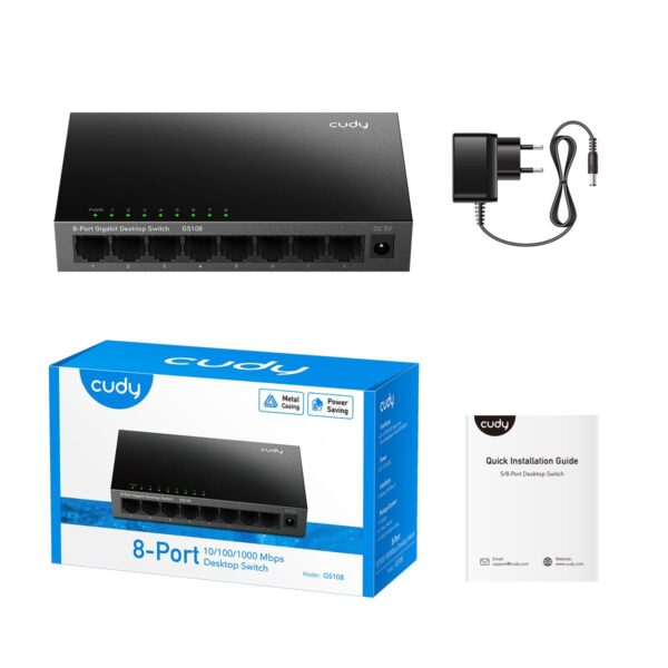 Switch Desktop Gigabit a 8 Porte, GS108 - immagine 2