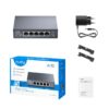 Switch con 5 Porte 2.5G Ethernet Custodia in Metallo, HS105 - immagine 2
