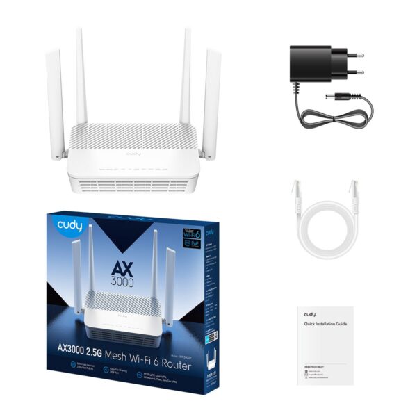 Router PoE Wi-Fi 6 mesh AX3000 2.5G, WR3000P - immagine 2