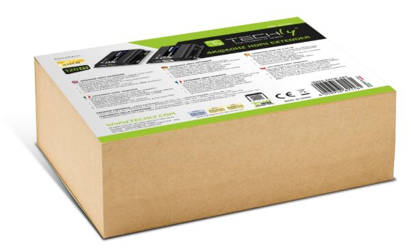 Extender HDMI 4K@60Hz con IR su Cavo Cat.6 fino a 120m - immagine 2