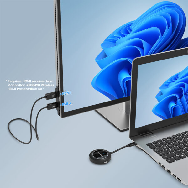 Adattatore Wireless HDMI 1080p con Trasmettitore USB-C™ - immagine 2