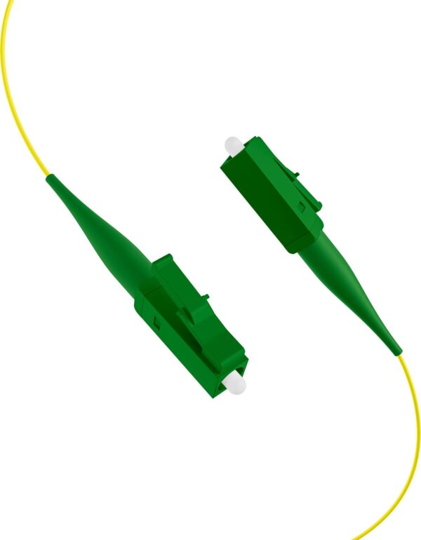 Pigtail Fibra Ottica Monomodale OS2 LC/APC G652D 2m Giallo - immagine 2