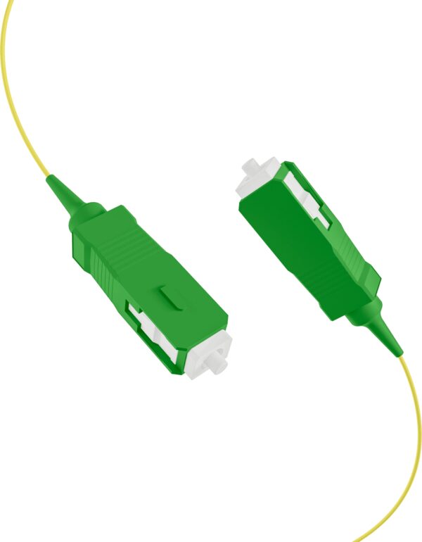 Pigtail Fibra Ottica Monomodale OS2 SC/APC G657A2 2m Giallo - immagine 2
