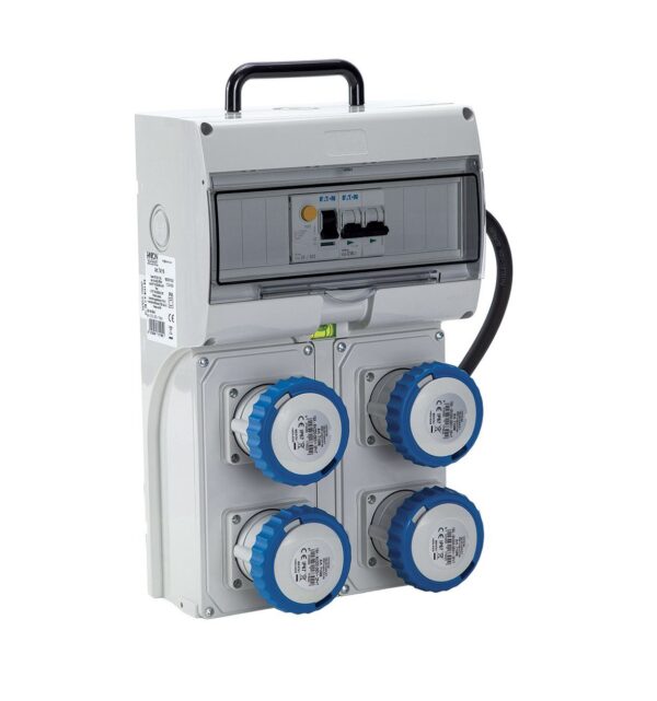 Quadro Elettrico KEY BOX 2 ASC IP65 4 prese 2P+T 16A Cavo 1,5m 3kW - immagine 2