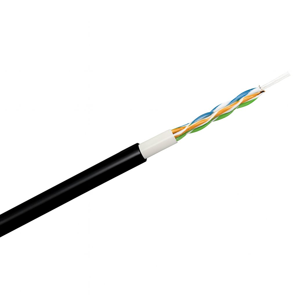 Cavo Cat. 6 Rigido U/UTP PE 500m in Matassa Nero - immagine 2