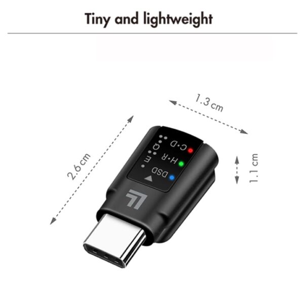 Adattatore Convertitore Audio DAC con Equalizzatore da USB-C™ a 3,5 mm Nero - immagine 3