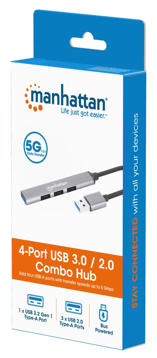 Hub USB 4 porte Combo USB3.2 / 2.0 - immagine 2