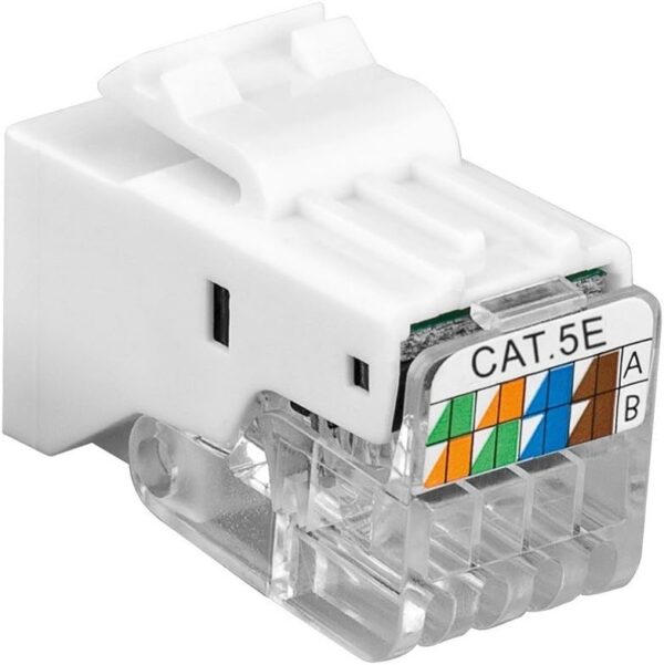 Frutto Keystone RJ45 UTP Cat.5E Tooless Bianco - immagine 2