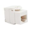Frutto Keystone RJ45 Cat.6 UTP 180° Toolless Bianco - immagine 3