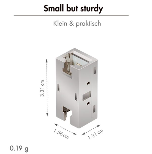Accoppiatore Cat.6A 10G RJ45 STP - immagine 2