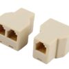 Accoppiatore telefonico 2x 6P6C F a 6P6C F - immagine 2