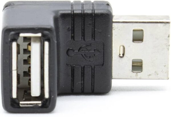 Adattatore USB A maschio/A femmina 90° - immagine 2