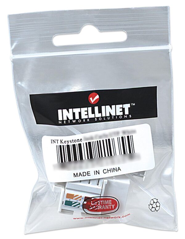 Frutto Keystone RJ45 C5E LSA UTP Bianco - immagine 2
