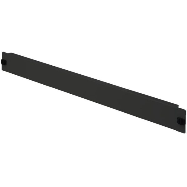 Pannello Cieco Toolless 2 Clip per Armadi Rack 19'' 1U Nero - immagine 2