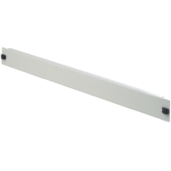 Pannello Cieco Toolless 2 Clip per Armadi Rack 19'' 1U Grigio - immagine 2