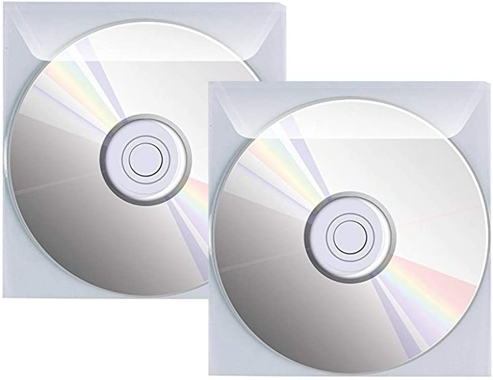 Buste Porta CD/DVD in PPL 800 Micron Con Aletta e Biadesivo 100 pz - immagine 2