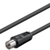 Cavo Antenna TV M/F 10,0 m nero - immagine 2