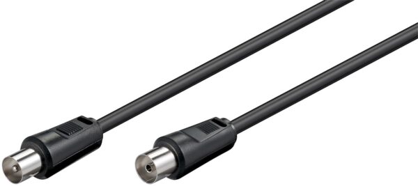 Cavo Antenna TV M/F 10,0 m nero - immagine 2