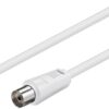Cavo Antenna TV M/F 5 mt bianco - immagine 2