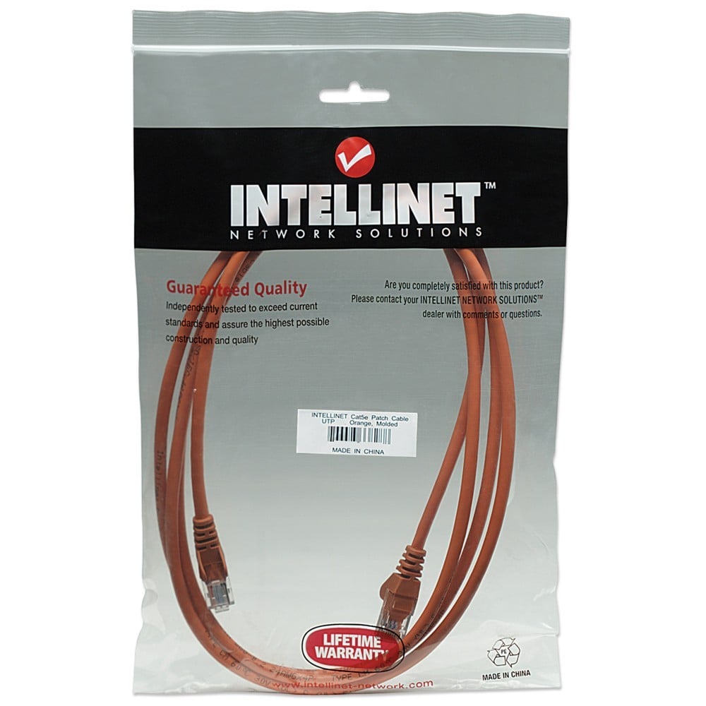 Cavo di rete Patch CCA Cat. 5e Arancione UTP 10 mt - immagine 2