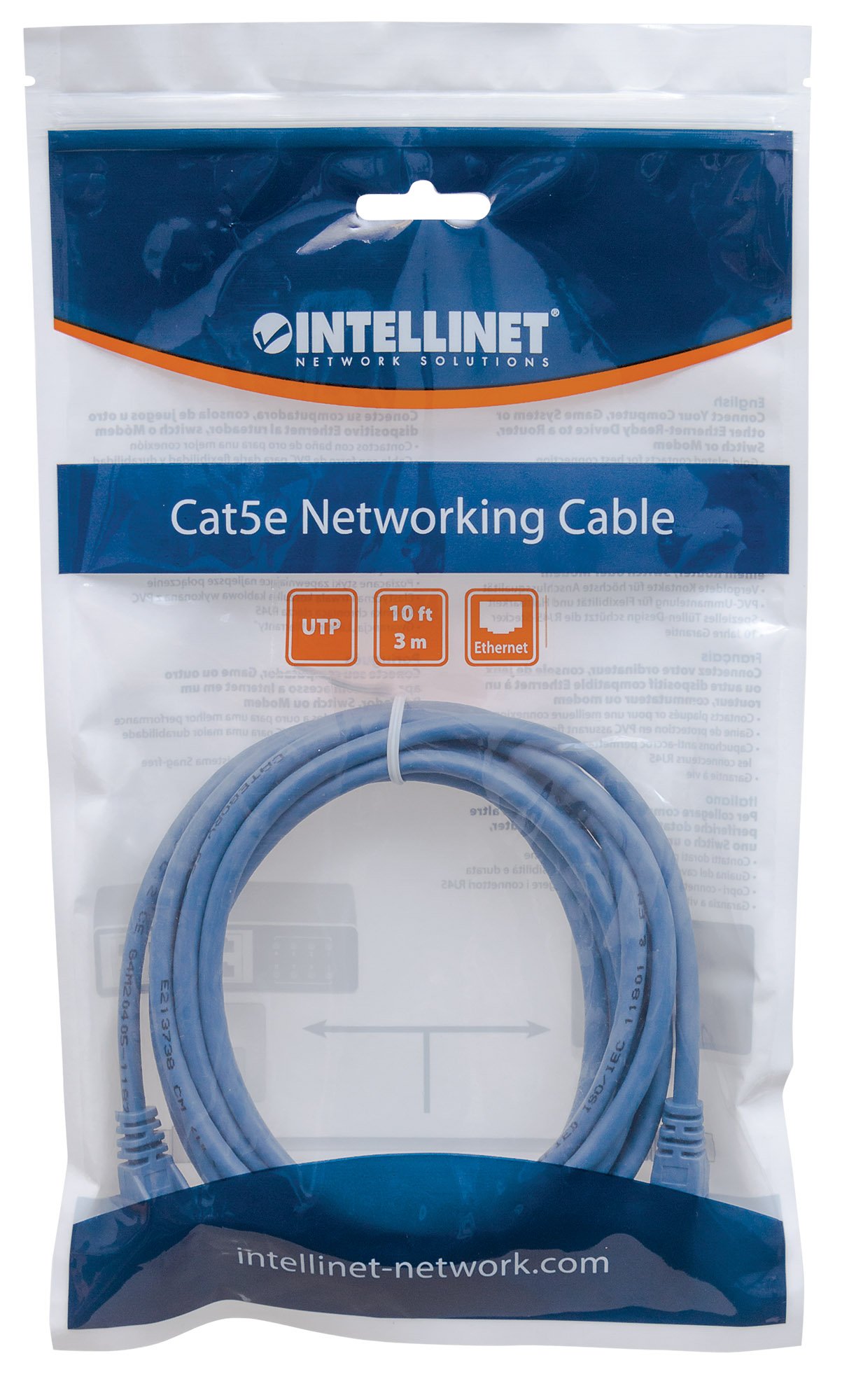 Cavo di rete Patch CCA Cat. 5e Blu UTP 2 mt - immagine 2