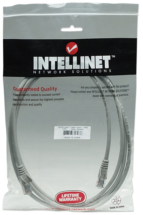 Cavo di rete Patch CCA Cat. 5e Grigio UTP 50 mt - immagine 2