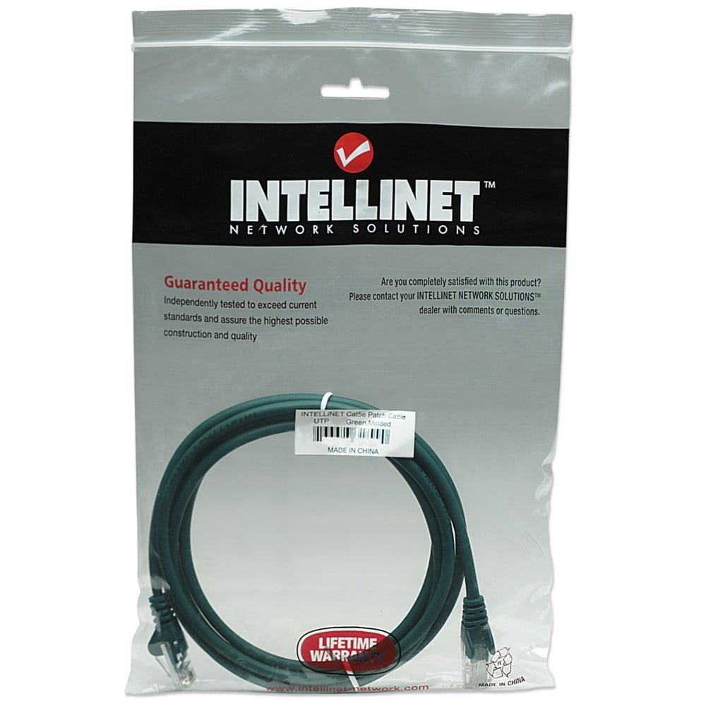 Cavo di rete Patch CCA Cat. 5e Verde UTP 2 mt - immagine 2