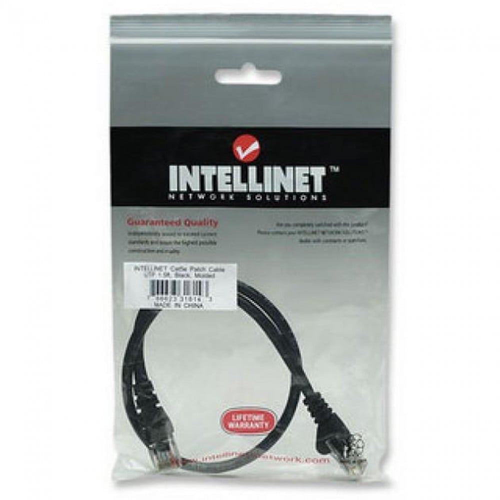 Cavo di rete Patch CCA Cat. 6 Nero UTP 1,5 m - immagine 2
