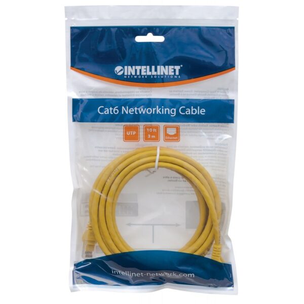 Cavo di rete Patch in Rame Cat. 5e Giallo UTP 10 m - immagine 2