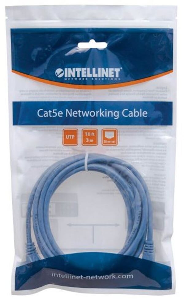 Cavo di rete Patch in Rame Schermato Cat. 5e Blu F/UTP 1 m - immagine 2