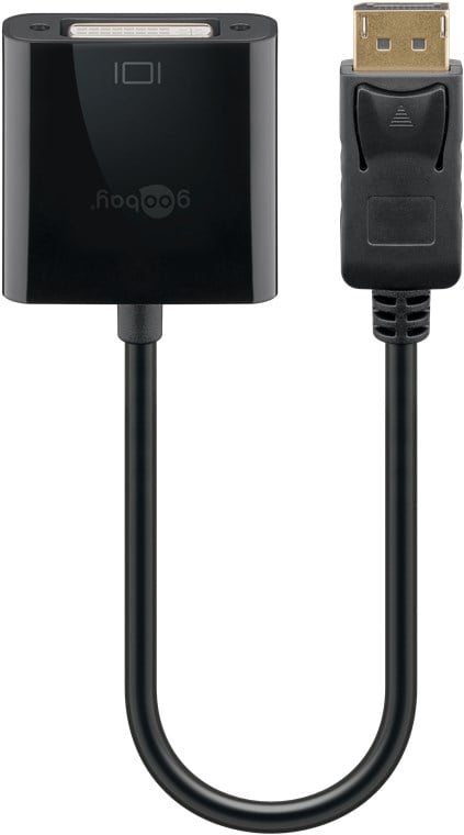 Cavo Monitor DisplayPort Maschio a DVI-D Femmina 20 cm Nero - immagine 2