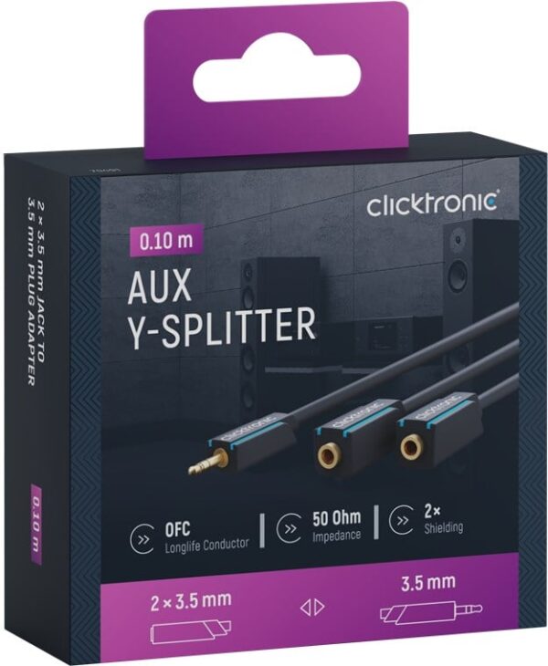 Cavo Sdoppiatore Stereo Jack 3.5 mm 10 cm Alta Qualità - immagine 2