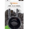 Cavo USB2.0 Angolato 90° USB 8pin 1.5m Nero - immagine 2