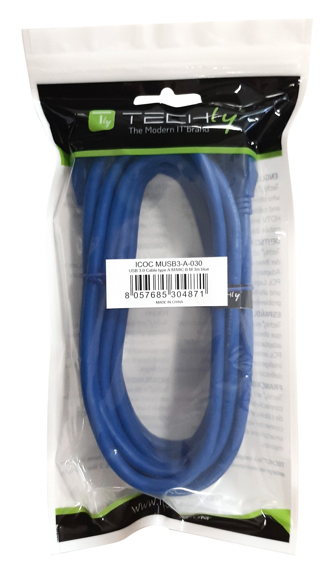 Cavo USB 3.2 Superspeed A/Micro B 0,5 m - immagine 2