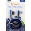 Cavo USB Angolato 90° USB A/USB-C 1.5m Blu - immagine 2