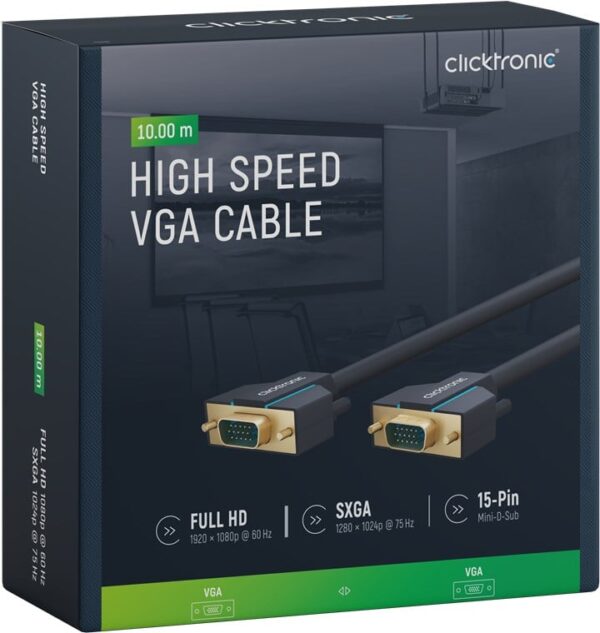 Cavo VGA Alta Risoluzione Connettori Dorati 10m - immagine 2