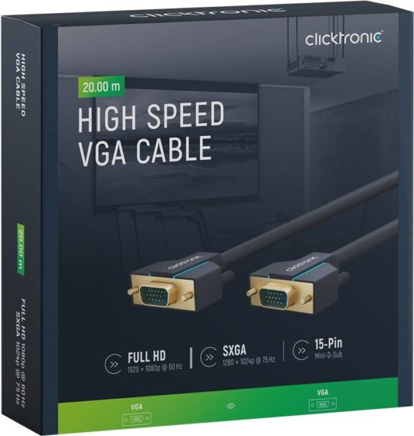 Cavo VGA Alta Risoluzione Connettori Dorati 20m - immagine 2
