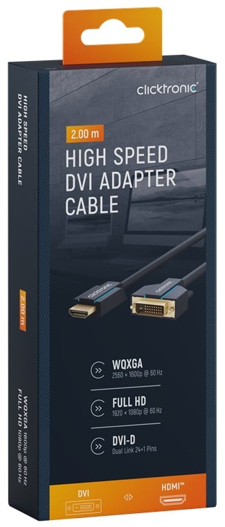 Cavo Video HDMI DVI-D M/M 2 m Alta Qualità - immagine 2