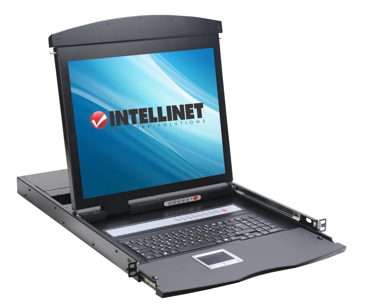 Console KVM USB/PS2 con LCD 17'' da Rack 19'' Dual Rail - immagine 2