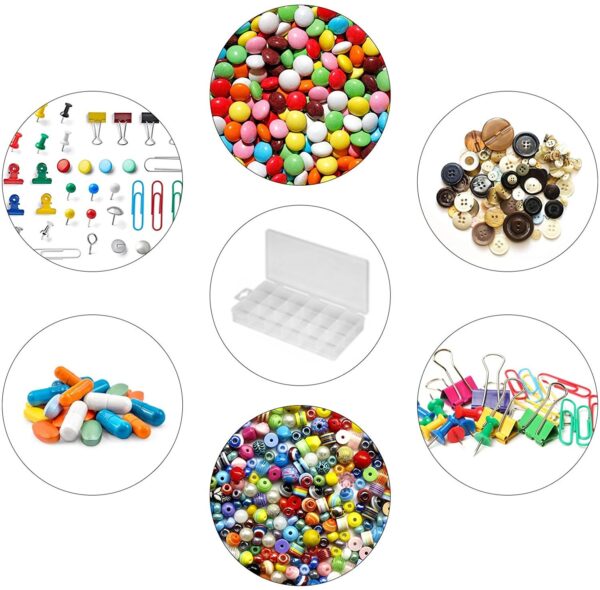 Contenitore plastico per viti e minuterie con separatori - immagine 2